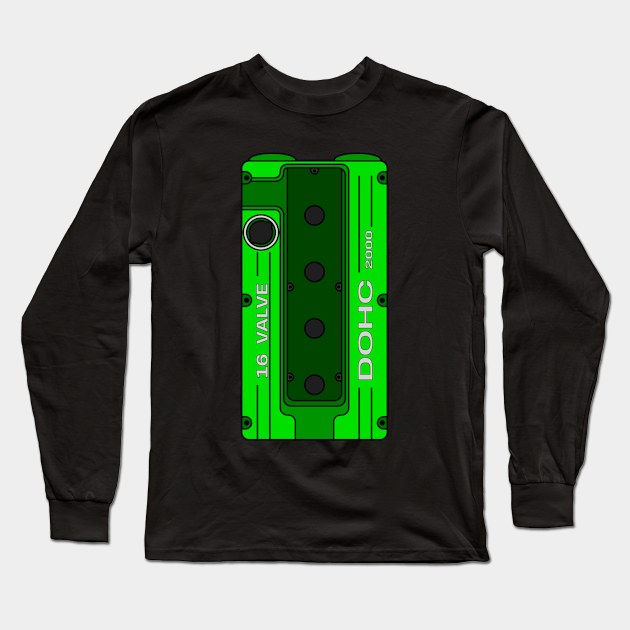 Green 4G63 Long Sleeve T-Shirt by turboosted